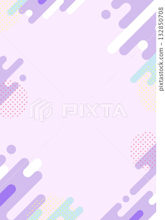 流行圖案背景插圖（紫色，直式版） 132850708