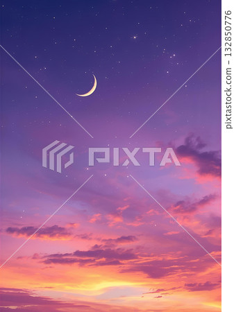 Fantastic sunset sky 132850776