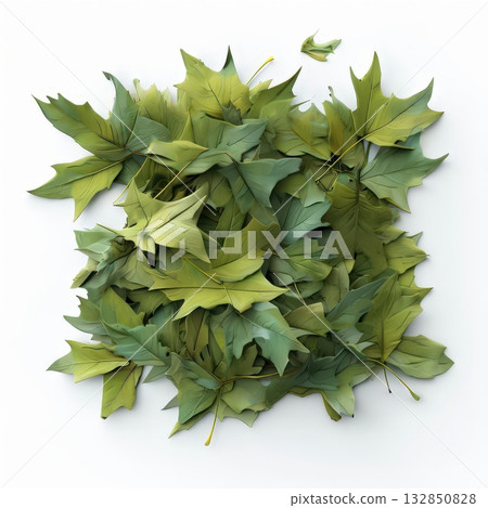 an AI Image Generator, Pile of Green Leaves Arranged an AI Image Generator, Pile of Green Leaves Arranged 132850828