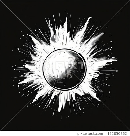 an AI Image Generator, Astronaut Exploring a Fiery Alien Planet in Space an AI Image Generator, Astronaut Exploring a Fiery Alien Planet in Space 132850862