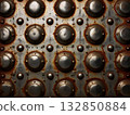 an AI Image Generator, Rusty Studded Surface, Texture, Pattern and History Closeup in Detail 132850884