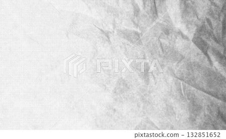 Vector halftone texture of crumpled checkered paper. Grungy dotted crumpled paper background for abstract overlay or graphic design. Vector halftone texture of crumpled checkered paper. Grungy dotted crumpled paper background for abstract overlay or graphic design. 132851652