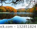 Autumn leaves at Magarizawa Swamp in Urabandai 132851824