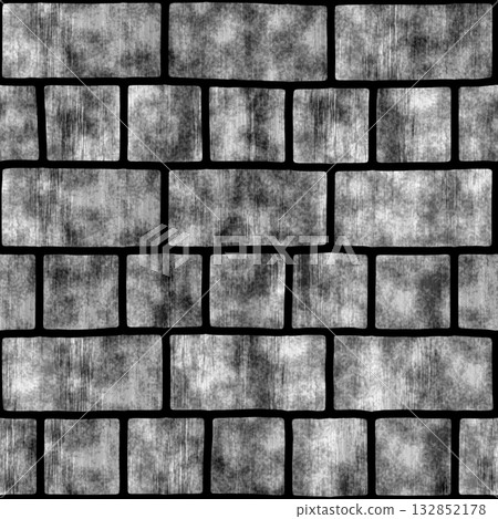 Brick background. Grunge filter. Monochrome particles abstract for wallpaper or background copy mask for photo editor. 132852178