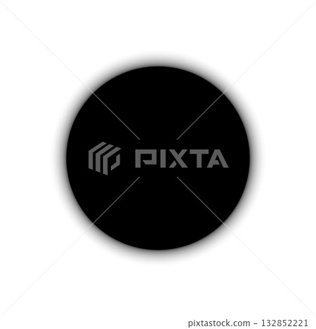 Black grunge round shapes. Brush strokes frames elements. 132852221