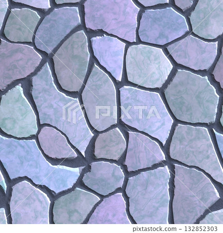 Texture of marble tiles. Marble floor with abstract layer effect. 132852303