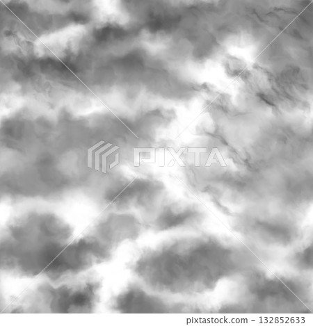 Seamless pattern of fluffy white clouds on sky background. 132852633