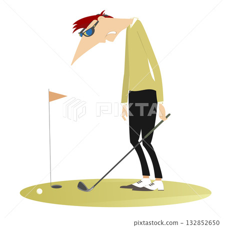 golf, golfer, man 132852650