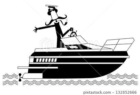 captain, boat, ship 132852666