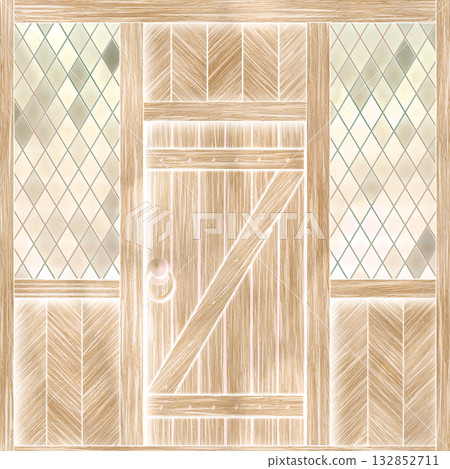 Weathered and aged wooden door in country house or cabin. Hi-res (8000x8000) texture. Weathered and aged wooden door in country house or cabin. Hi-res (8000x8000) texture. 132852711