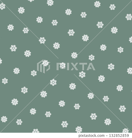 Ice crystal square pattern green 132852859