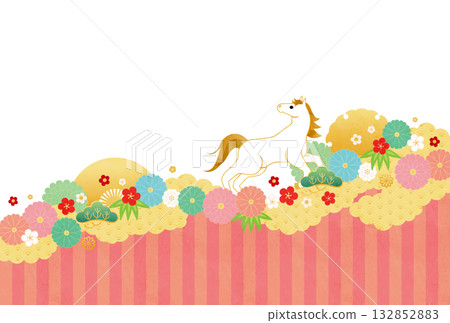 馬年 - 新年賀卡模板 - Ke2-3 132852883