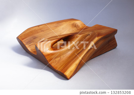 wooden kitchen ware on white background isolated wooden kitchen ware on white background isolated 132853208