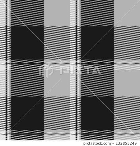 Black and white plaid seamless pattern. Black and white plaid seamless pattern. 132853249