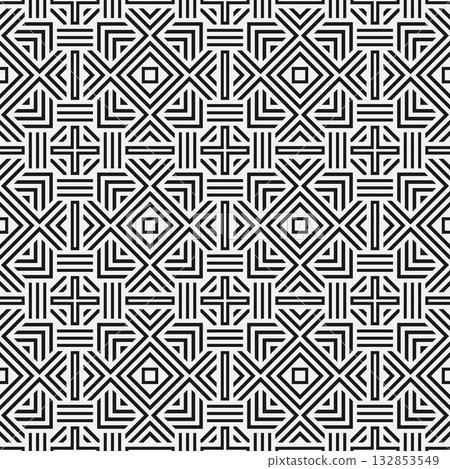 Abstract seamless pattern with geometric shapes. Abstract seamless pattern with geometric shapes. 132853549