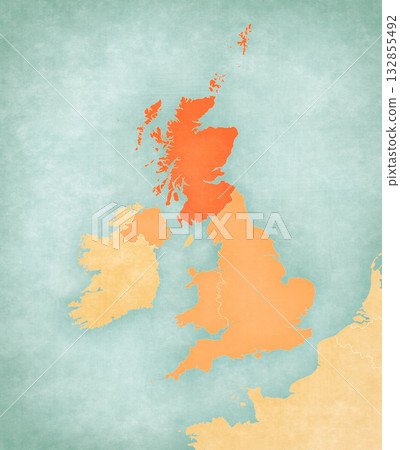 Map of United Kingdom - Scotland Map of United Kingdom - Scotland 132855492
