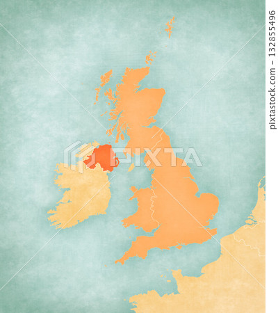 Map of United Kingdom - Northern Ireland Map of United Kingdom - Northern Ireland 132855496