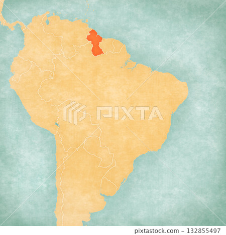 Map of Brazil - Guyana Map of Brazil - Guyana 132855497