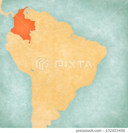Map of Brazil - Colombia Map of Brazil - Colombia 132855498
