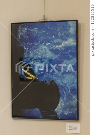 10.10.2025 - Photographs of earth made from space at the photo exhibition called Unity with cosmos by is a Russian cosmonaut and former politician Baturin. 132855519
