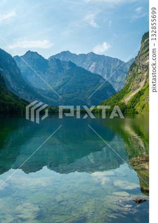 Obersee Lake and Mountains. Bavaria, Germany Obersee Lake and Mountains. Bavaria, Germany 132855699