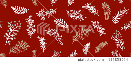 leaf, pattern, vector 132855934