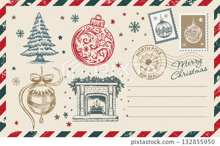 christmas, vector, xmas 132855950