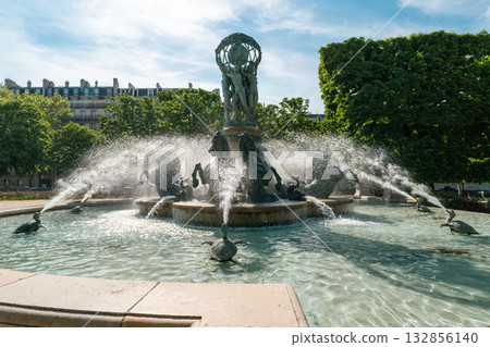 Fountain of the Observatory, fountain of the Four Parts of the World, Paris, France. Fountain of the Observatory, fountain of the Four Parts of the World, Paris, France. 132856140