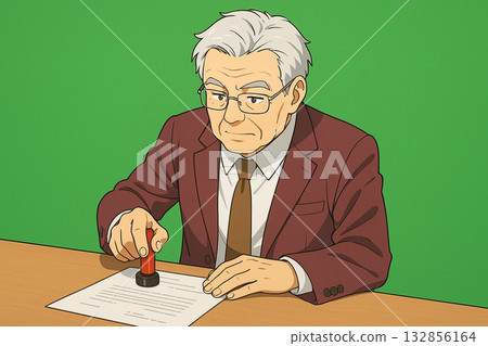 Man stamping 132856164