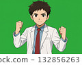 Male doctor doing a fist pump 132856263