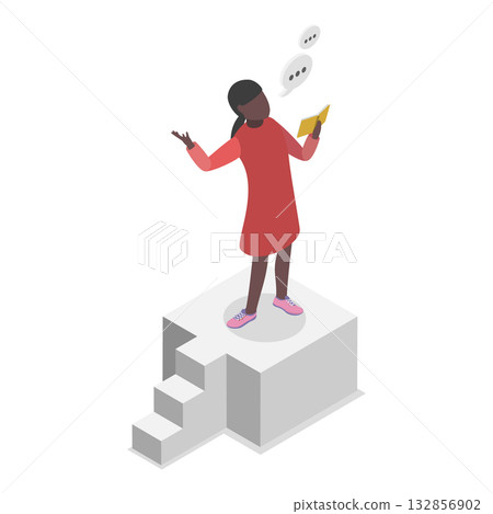 3D Isometric Flat Vector Illustration of School Extracurricular Activities , After-School Fun. Item 3 132856902