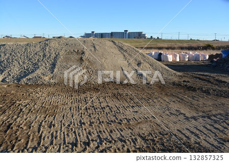 土木工程現場風景 土木工程現場風景 132857325