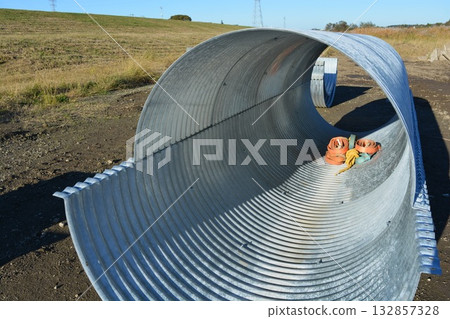 土木工程現場風景 土木工程現場風景 132857328