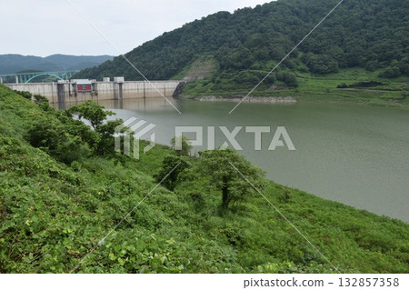 山形縣鶴岡市迦山水壩 山形縣鶴岡市迦山水壩 132857358