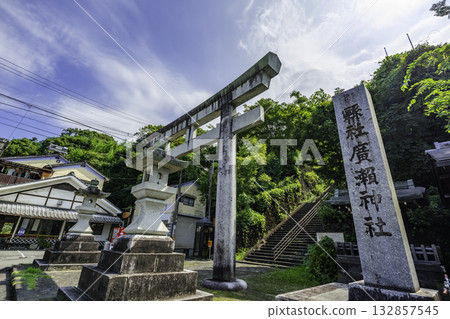 大分縣竹田市竹田町景、廣瀨神社、鳥居 132857545