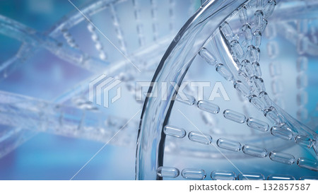 The DNA  for Sci or technology concept 3d rendering. 132857587