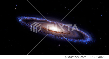 太空景觀螺旋星係人工智慧生成影像 132858639