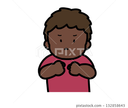 Angry black boy Angry black boy 132858643