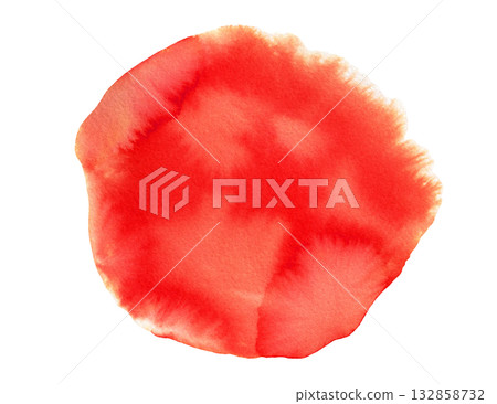 Bright red watercolor gradient round background Bright red watercolor gradient round background 132858732