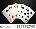 Poker straight cards 132858795