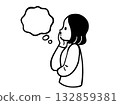 Thinking woman 132859381