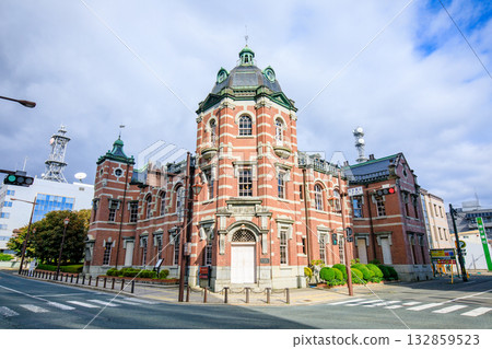 Iwate Bank Red Brick Building in autumn, Morioka City, Iwate Prefecture 132859523