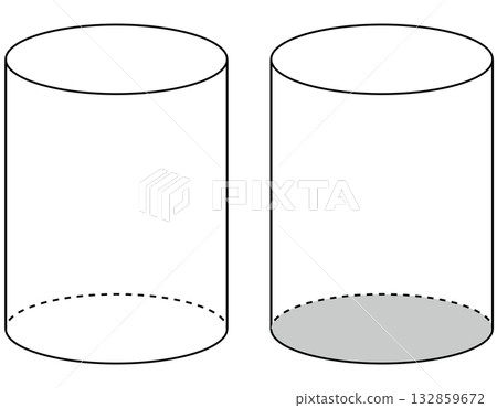 Cylinder (3D shape/arithmetic teaching material) 132859672
