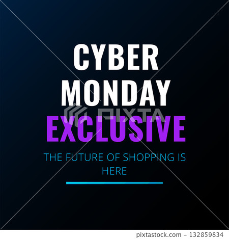 Cyber Monday Exclusive with dark background Cyber Monday Exclusive with dark background 132859834