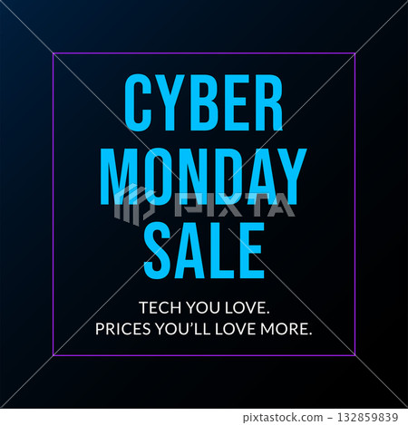 Cyber Monday Sale  design with gradients background 132859839