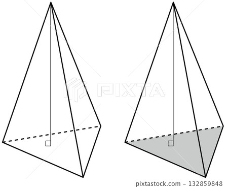 三角錐（立體圖形/幾何教學材料） 132859848