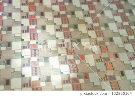 Silicon wafer for manufacturing semiconductor of integrated circuit. 132860164