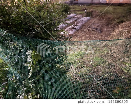 Animal protection netting for fields 132860205