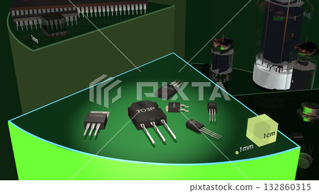 From vacuum tubes to transistors and IC chips (The evolution of electronic components) 132860315