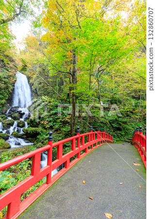 Fudo Falls in early autumn, Hachimantai City, Iwate Prefecture Fudo Falls in early autumn, Hachimantai City, Iwate Prefecture 132860707